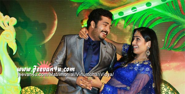 Vinu Mohan Vidya Wedding Reception